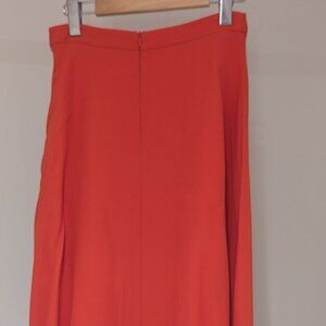 Topshop Blood Orange A-Line Skirt